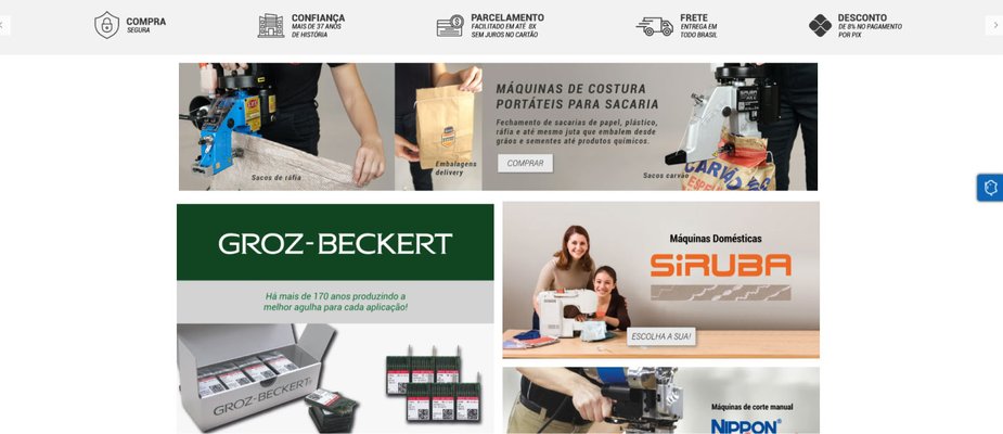 Conheça Nosso Novo E-commerce de Máquinas, Peças e Acessórios