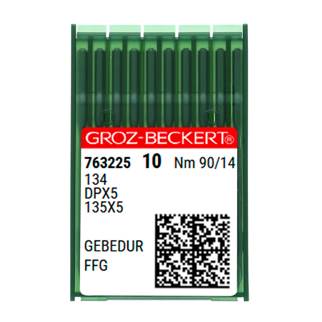 Agulha DBx1 Ponta FFG Crômio Para Máquina Reta Groz Beckert - 10